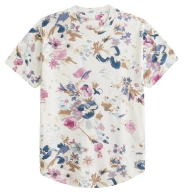 t-shirt Abercrombie&Fitch koszulka L kwiaty