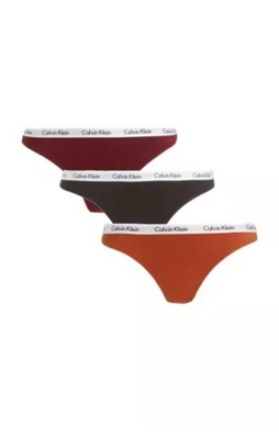 CALVIN KLEIN THONG - STRINGI DAMSKIE 3 PACK M