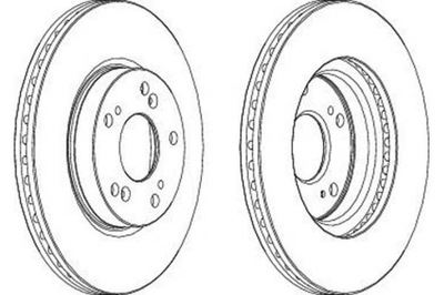 Гальмівні диски гальмівні 2szt honda civic ix civic viii ci фото №1