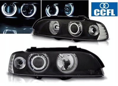 FAROS REJILLAS DO BMW E39 OD 1995 DO 2000 ROKU COLOR BLANCO ANILLOS CCFL H7 REGALO  