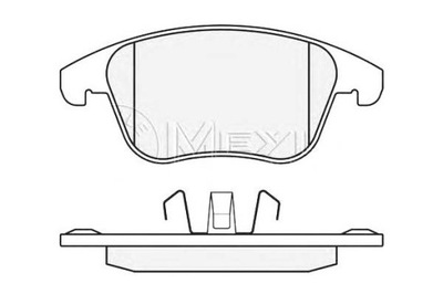 MEYLE КОЛОДКИ ГАЛЬМІВНІ CITROEN C4 04- PEUGEOT 5008