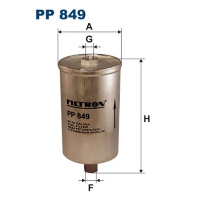 FILTRO COMBUSTIBLES FILTRON PP 849  