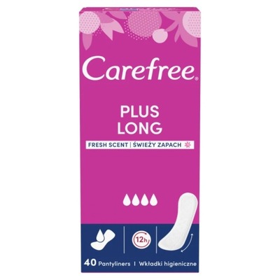 Carefree Wkładki Higieniczne Plus Long Fresh 40szt