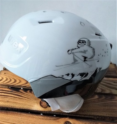 UVEX kask narciarski dziecięcy Manic - white yeti