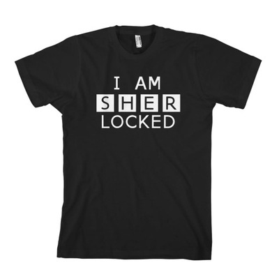 SHERLOCK I AM SHERLOCKED t-shirt koszulka męskaS