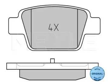 КОЛОДКИ ГАЛЬМІВНІ LANCIA FIAT ALFA ROMEO MEYLE