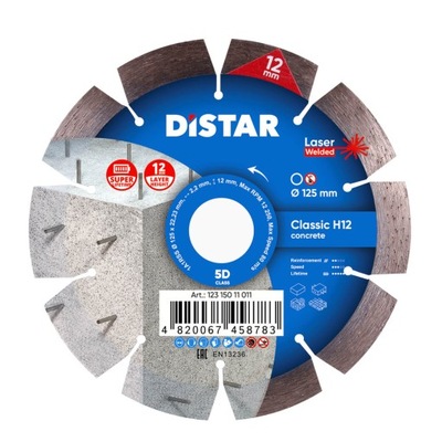DISTAR CLASSIC H12 5D 125mm beton zbrojony