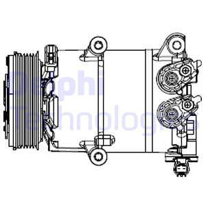 DELPHI CS20553 КОМПРЕССОР, КОНДИЦИОНЕР