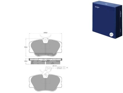 ZAPATAS DE FRENADO TOMEX 10211 PARTE DELANTERA MERCEDES 124.123 19.3MM TOMEX  