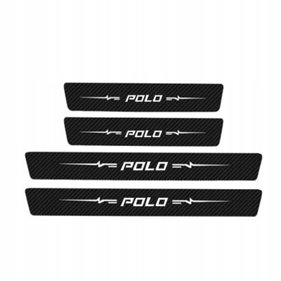 4 PIEZAS PEGADURA DE UMBRAL COCHE VW POLO  