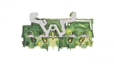 Złączka szynowa PE 4-przewodowa 1,5mm2 żółto-zielona 2001-1407 TOPJOBS