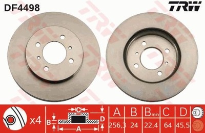 DISC BRAKE TRW DF4498  