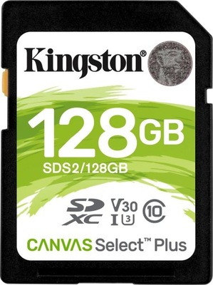 Karta pamięci - Kingston SDXC Canvas Select Plus 128GB 100R Class 10 UHS-I