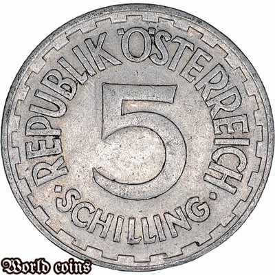 5 SHILLINGÓW 1952 AUSTRIA