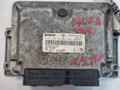 Бортовой компьютер 0281010332 1.9 jtd alfa romeo 147 фото №1