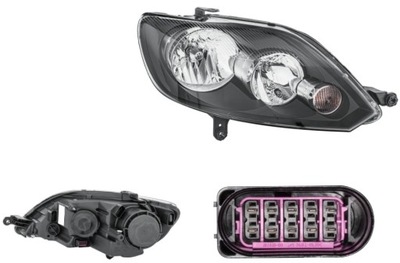 Фара лампа правый vw golf vi plus 09- hella фото №1