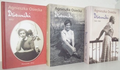 DZIENNIKI AGNIESZKA OSIECKA 1945 - 1950, 1952 + 1953