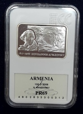 ARMENIA 100 DRAM 2006 MALARZE ŚWIATA - HOVHANNES AIVAZOVSKY