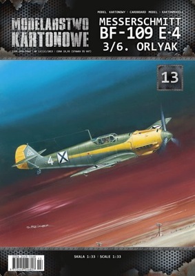 MK013 Bf109 E4 3/6.Orlyak 1/33