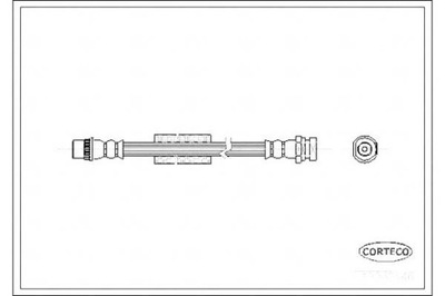 CORTECO ПАТРУБОК ТОРМОЗНОЙ GIĘTKI NISSAN