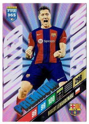 Panini FIFA 365 2024 - Karta Limited Premium Barcelona - Lewandowski