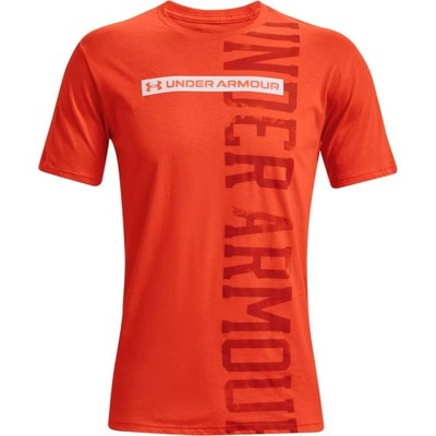 KOSZULKA UNDER ARMOUR VERTICAL SIGNATURE SS MEN ORANGE M