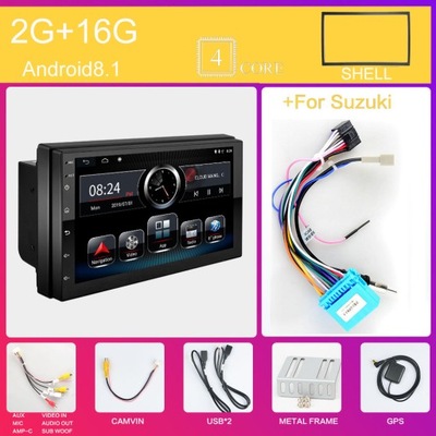 STYL 2G-16G-SUZUKI 7'' RADIO DE AUTOMÓVIL 2DIN 2G R  