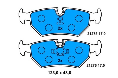 ATE TRINKELĖS STABDŽIŲ GAL. JAGUAR XJ XJSC 2.9-6.0 09.73-05.03 