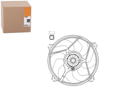 NRF WENTULATOR РАДИАТОРА CN7529 DER07006 ECI065 50