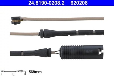 ATE 24.8190-0208.2 SENSOR ZAPATAS HAM.BMW 7 E38  