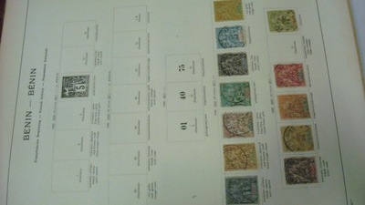 Zbiór starych znaczków pocztowych Benin