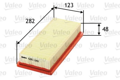 VALEO 585081 FILTRO AIRE  