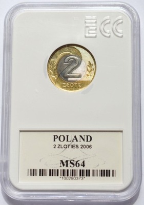 2 ZŁOTE 2006 MS 64 GCN