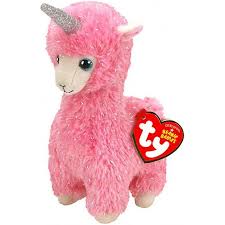 Beanie Boos - Różowa Lama 15cm