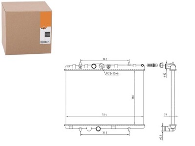 RADUADOR CITROEN C3 02- PEUGEOT 207 06- NRF  