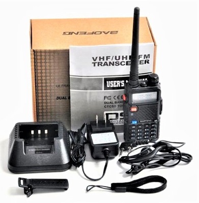 KRÓTKOFALÓWKA BAOFENG Radiotelefon UV-5R 5W 3-10km