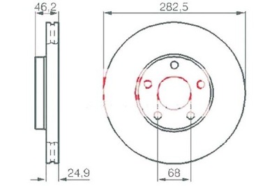 KAMOKA DISCS BRAKE 2 PCS. VW PASSAT 1.6 (3B2) - milautoparts-fr.ukrlive.com