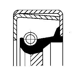 CORTECO RING SEALING SHAFT SHAFT BOX GEAR 12014346B  