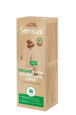 Joanna Sensual Krem do depilacji ciała Vegan - Aloes 100g