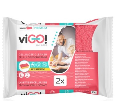 viGO! Premium Zmywak celulozowy 2szt