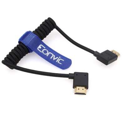 Eonvic Kabel spiralny 2.1 HDMI 8K HDMI na HDMI, wysoka prędkość, cienki HDM