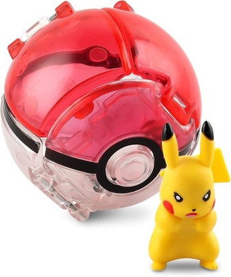Figurki Pokemon Clip Go PokeBall - Pikachu