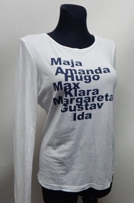 MARC O'POLO t-shirt damski biały napisy M/38