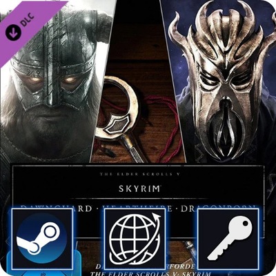 The Elder Scrolls V Skyrim - Triple Pack DLC (PC) Steam Klucz Global