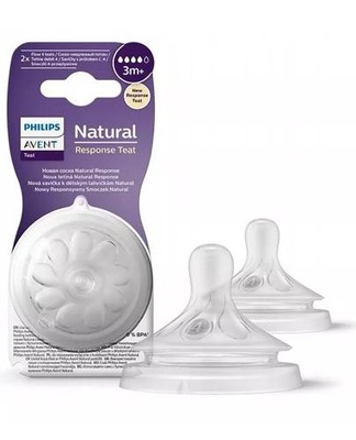 Philips Avent Responsywny Smoczek Natural 3m+ SCY964/02 2 sztuki