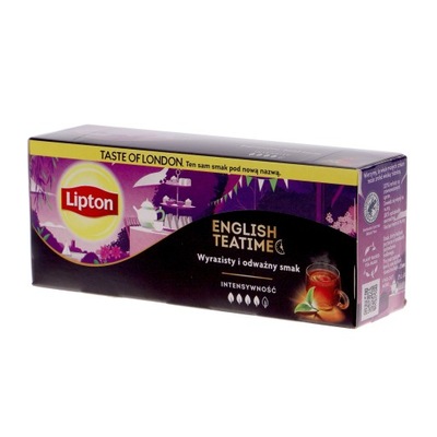 Lipton herbata czarna aromatyzowana 50g 25x2g