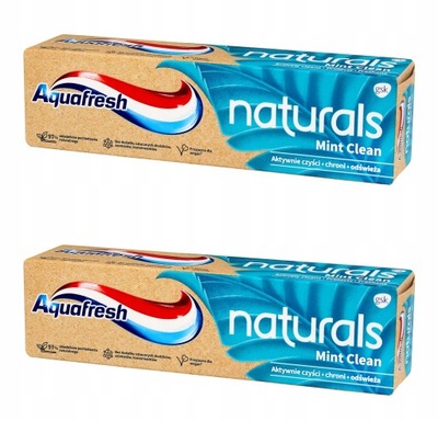 Aquafresh Naturals Mint Zubná pasta 2x75 ml