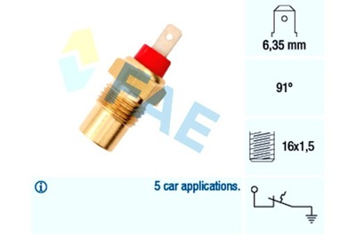 FAE SENSOR TEMPERATURE FLUID COOLING KIA PRIDE 1.1 1.3  