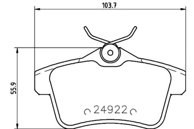 MINTEX КОЛОДКИ ГАЛЬМІВНІ 425435 1608681680 425444 1