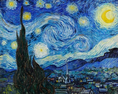 VINCENT VAN GOGH Gwieździste Niebo Płótno